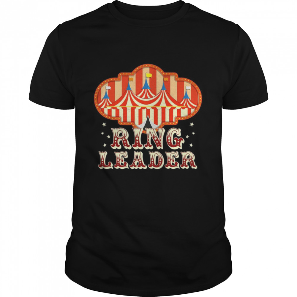 Vintage Circus Themed Birthday Party Ring Leader  Classic Men's T-shirt