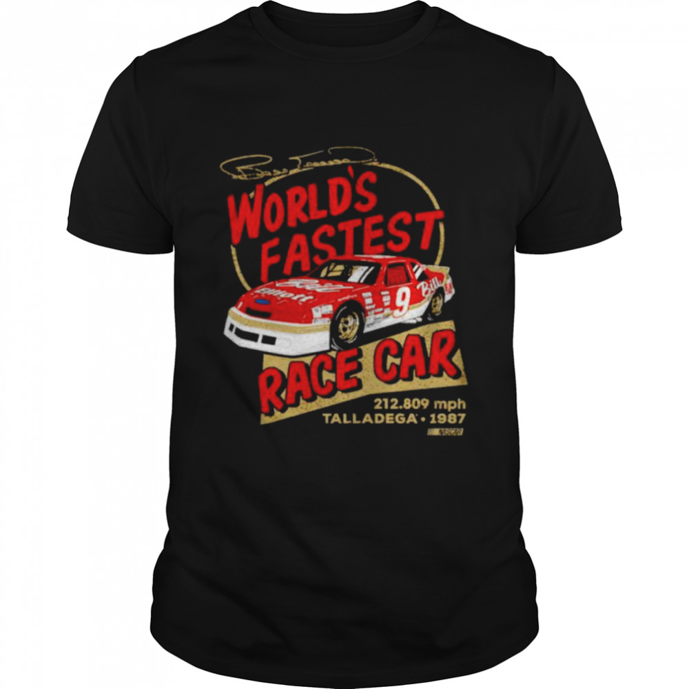 bill Elliott world’s fastest race car shirt