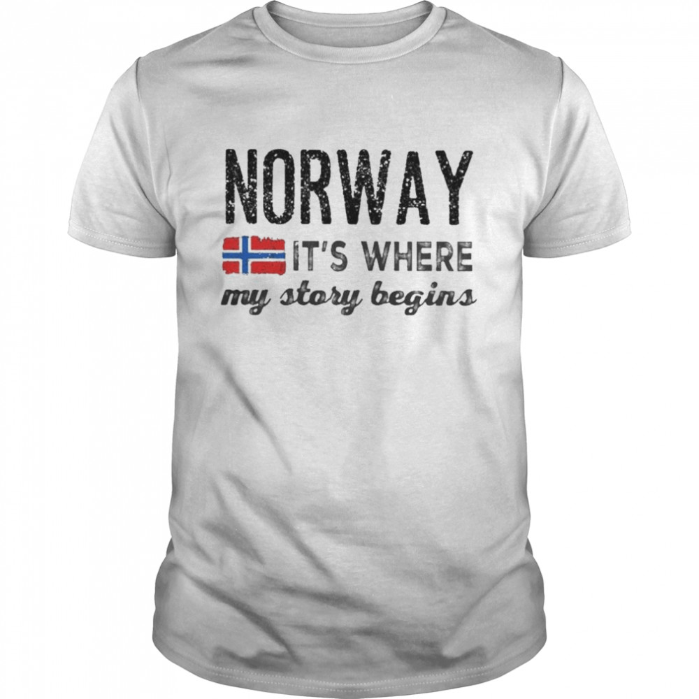 Norway it’s where my story begins shirt Classic Men's T-shirt
