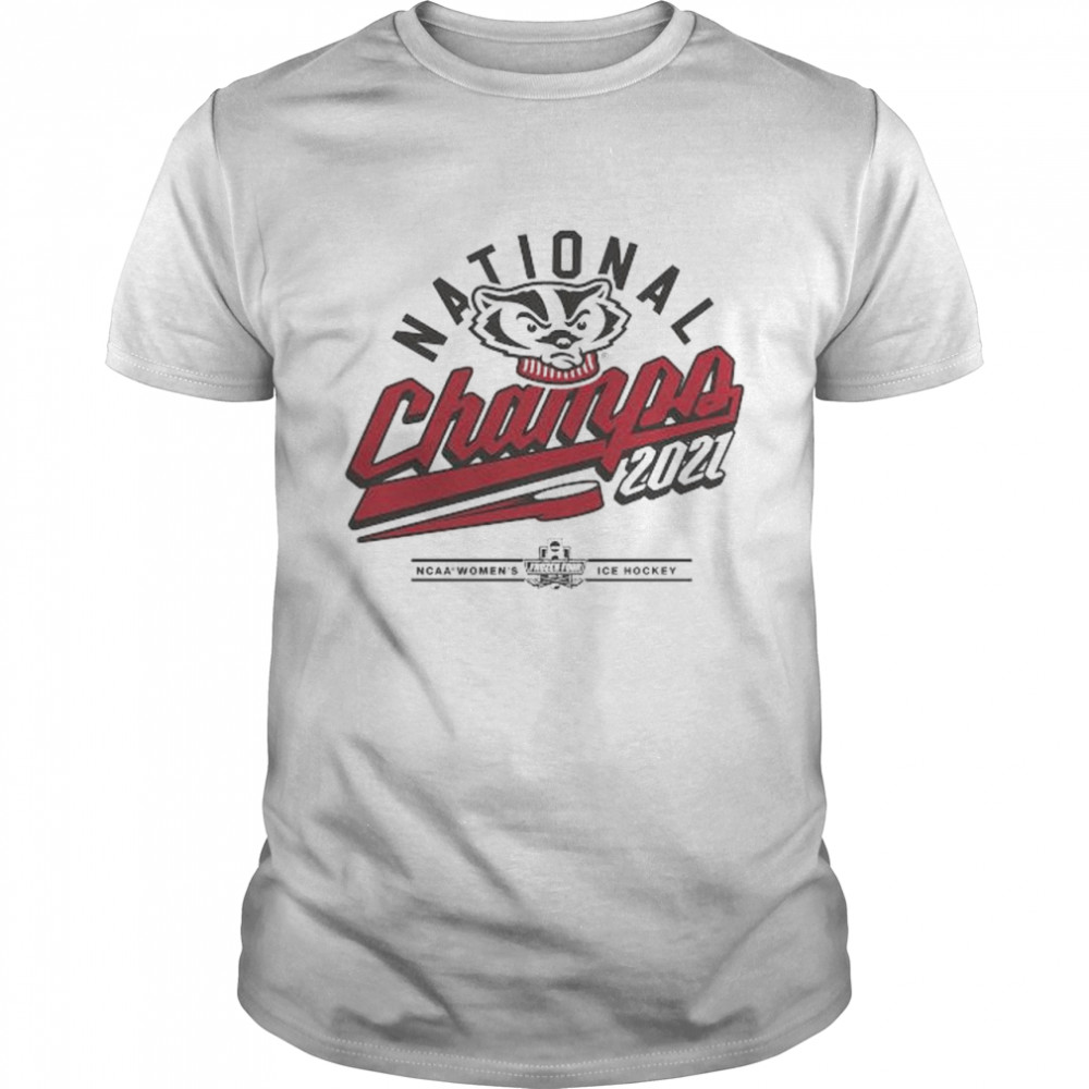 Wisconsin Badgers 2021 NCAA Women’s Ice Hockey National Champions T-Shirt