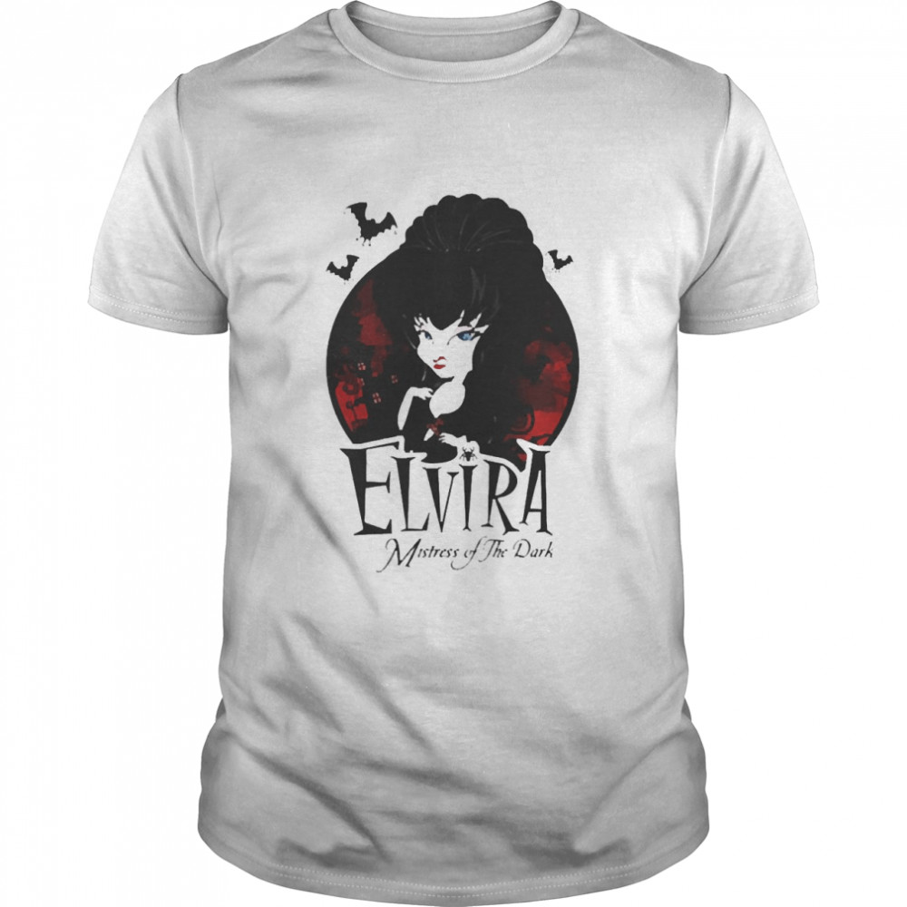 Elvira Mistress Of The Dark Cartoon Shirt