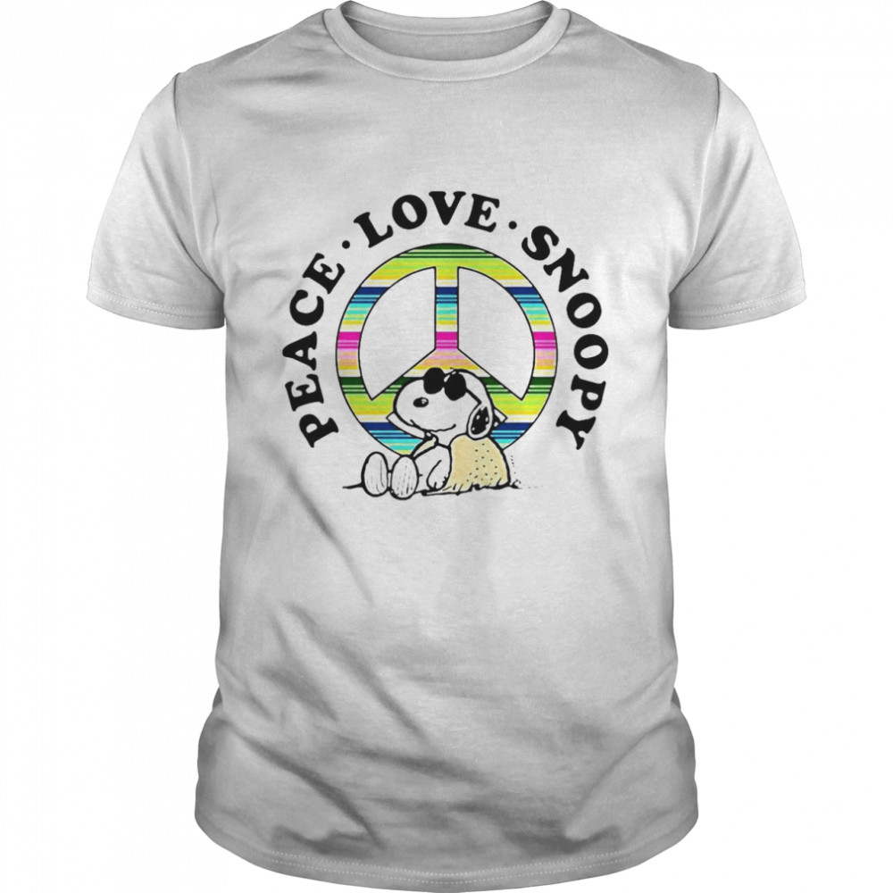 Peanuts Peace Love Snoopy Shirt