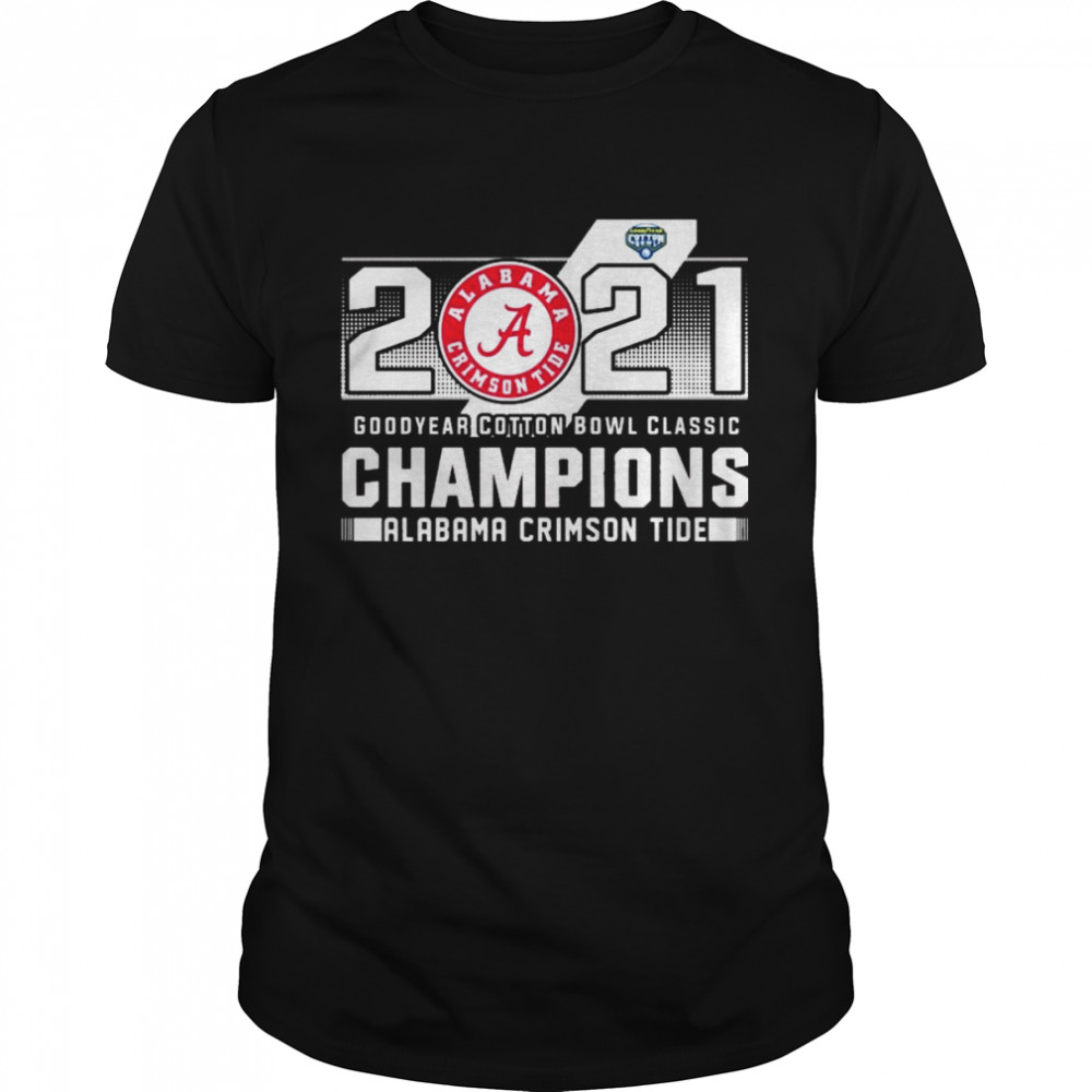 2021 Goodyear cotton bowl classic Champions Alabama Crimson Tide  Classic Men's T-shirt