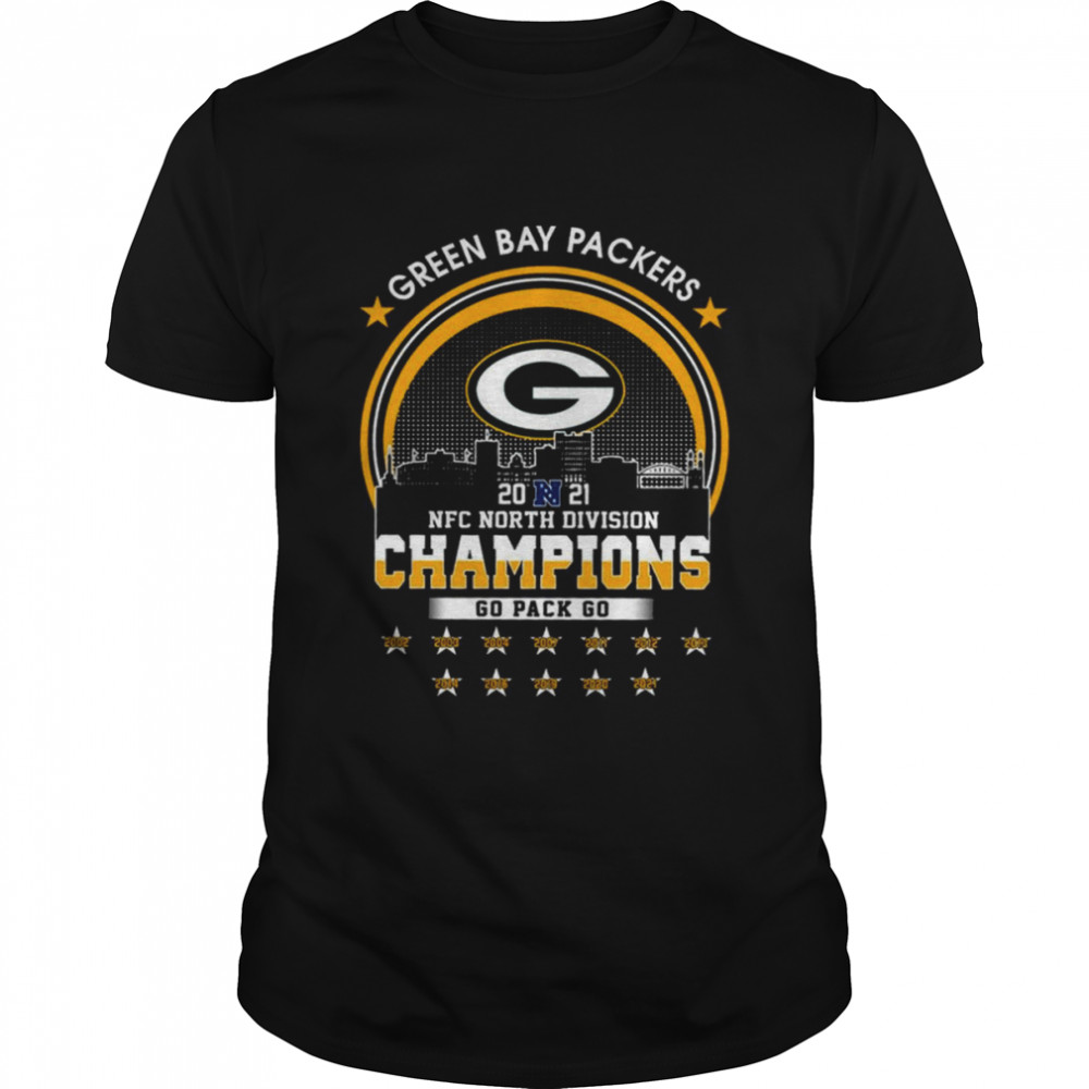 Green Bay Packers NFL 2021 NFC North Division Champs 2002 2021 Matchup City shirt Classic Men's T-shirt