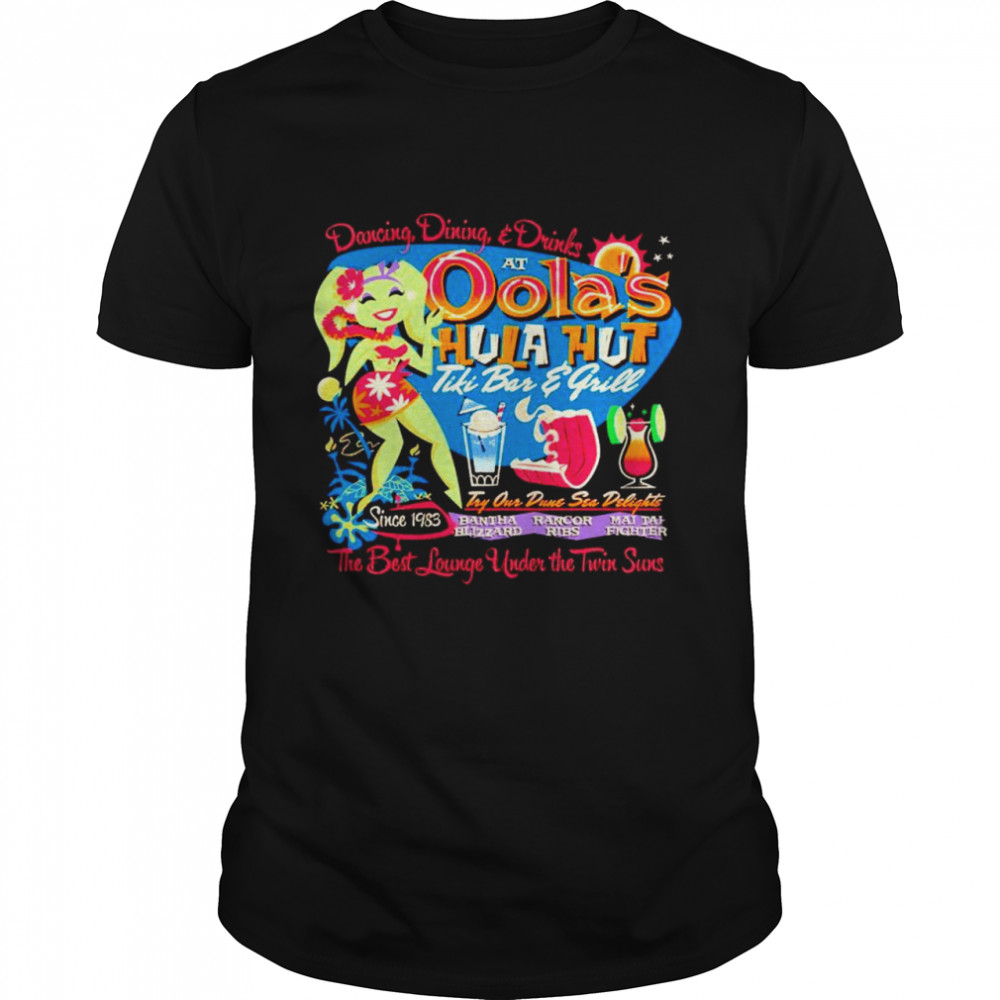 Star Wars Oola’s Hula Hut dancing dining and drinks shirt Classic Men's T-shirt