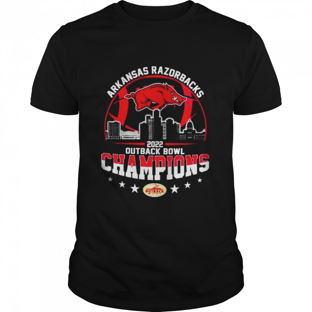 Arkansas Razorbacks 2022 outback bowl champions T-shirt Classic Men's T-shirt