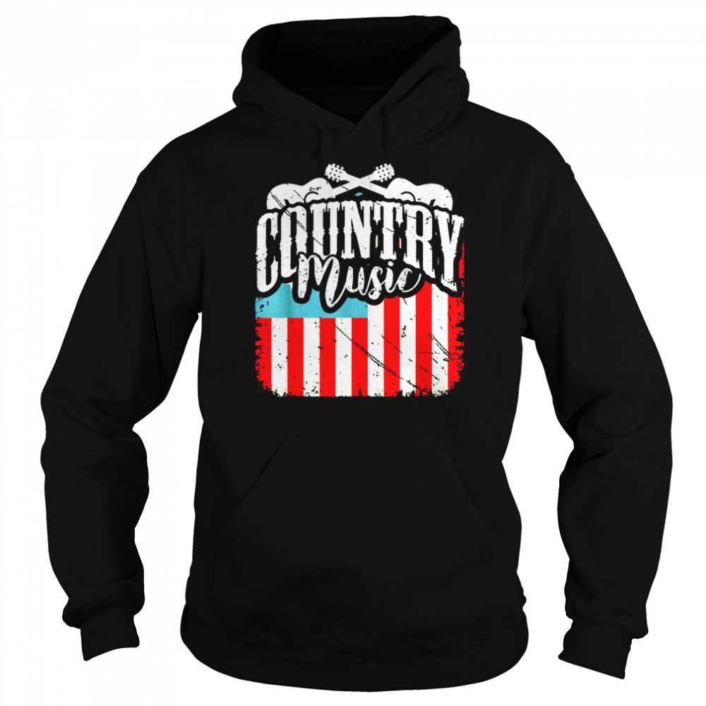 Country Music Line Dancing Guitar Player Western Nashville  Unisex Hoodie
