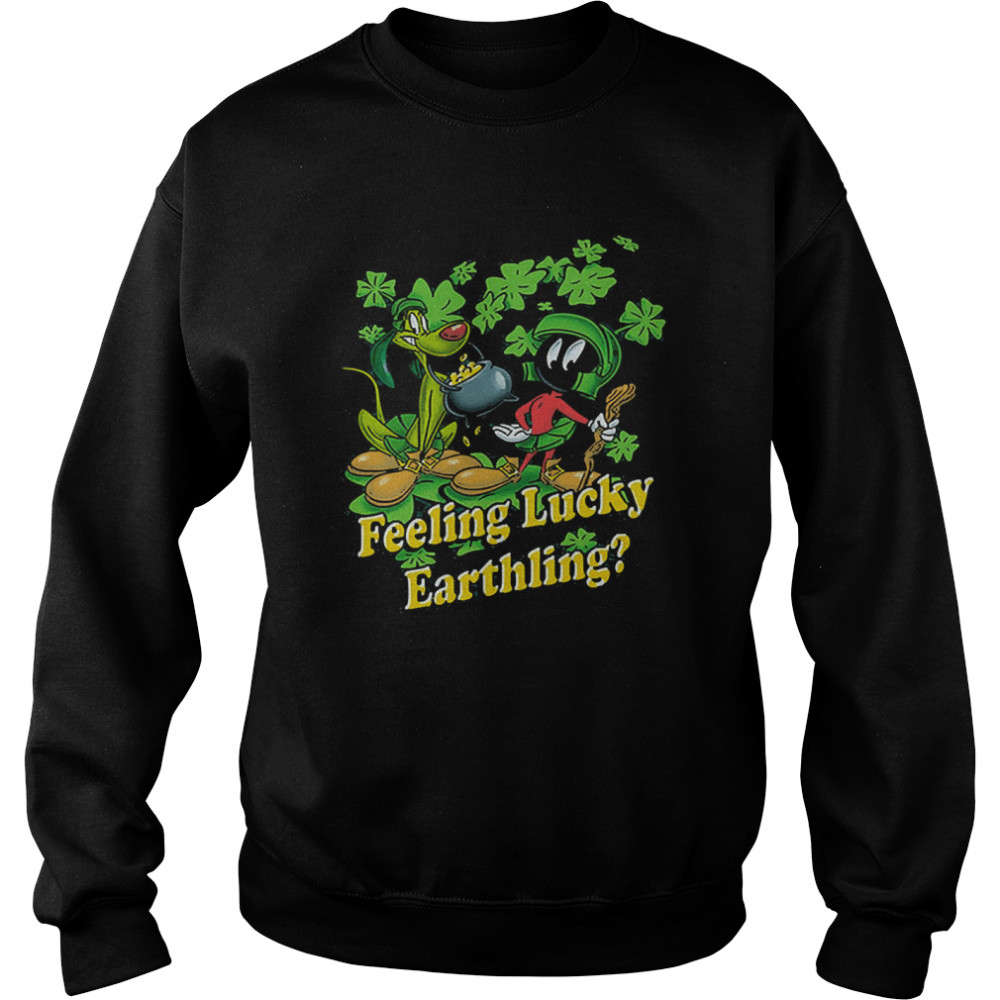 feeling Lucky Earthling Looney Tunes  Unisex Sweatshirt