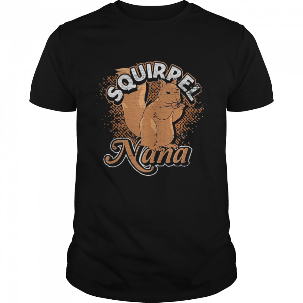 Squirrel Granny Squirrel Nana Forest Animal Squirrel  Classic Men's T-shirt