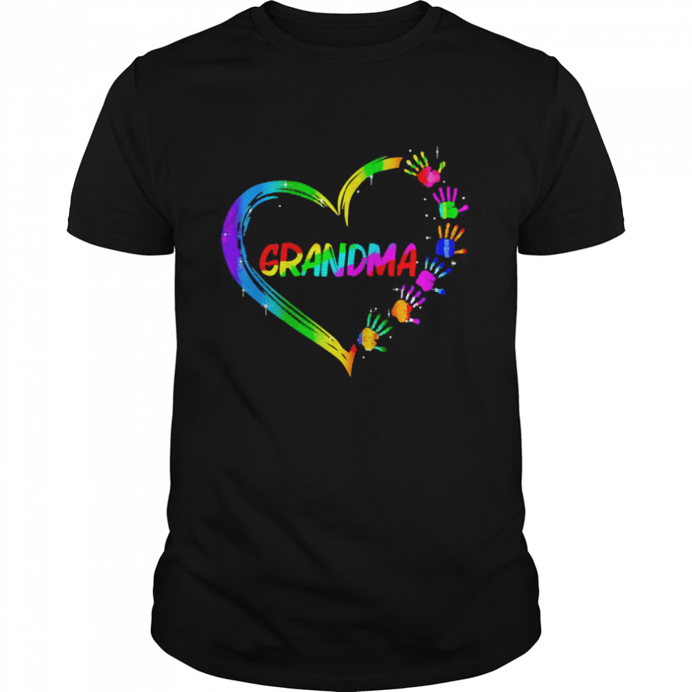 Gradient Heart Shape Grandma Shirt