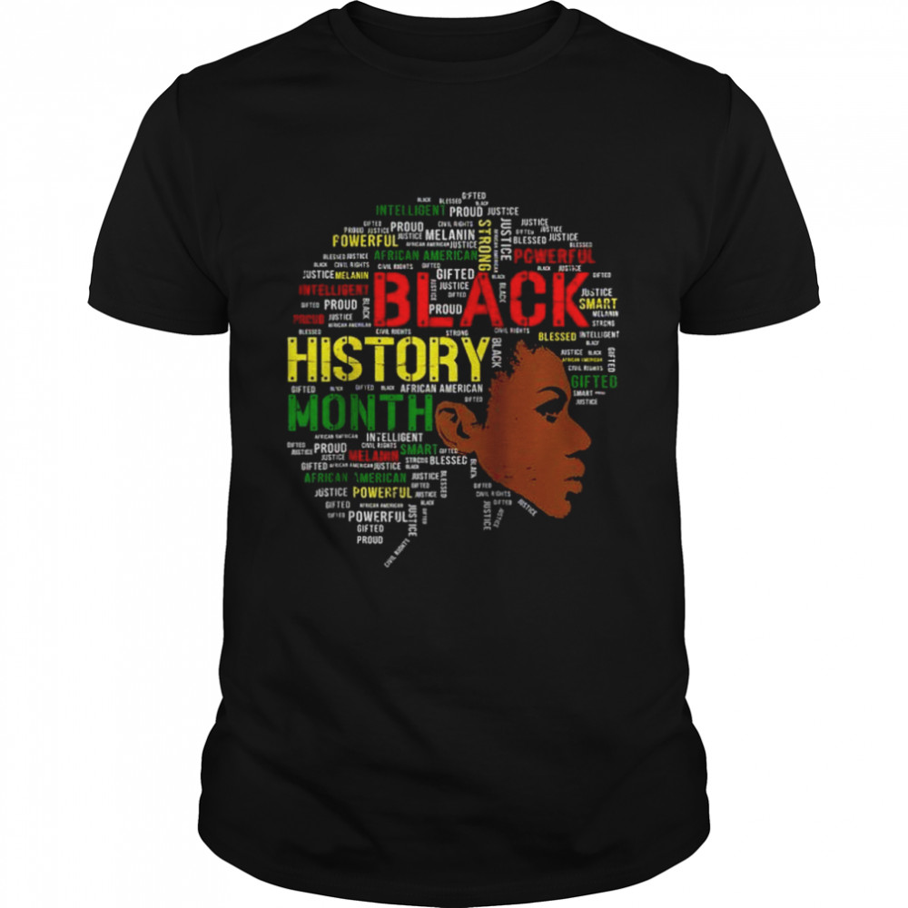 Black History Month  African Quote Girl  Classic Men's T-shirt