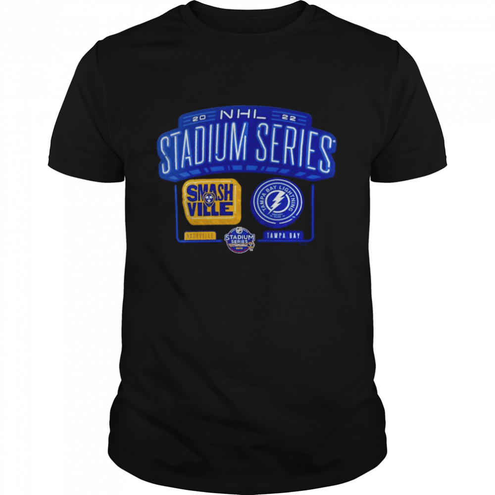 nashville Predators vs. Tampa Bay Lightning 2022 NHL Stadium Series Team Matchup shirt
