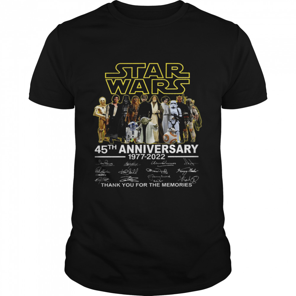 Star wars 45th anniversary 1977-2022 thank you for the memory shirt Classic Men's T-shirt