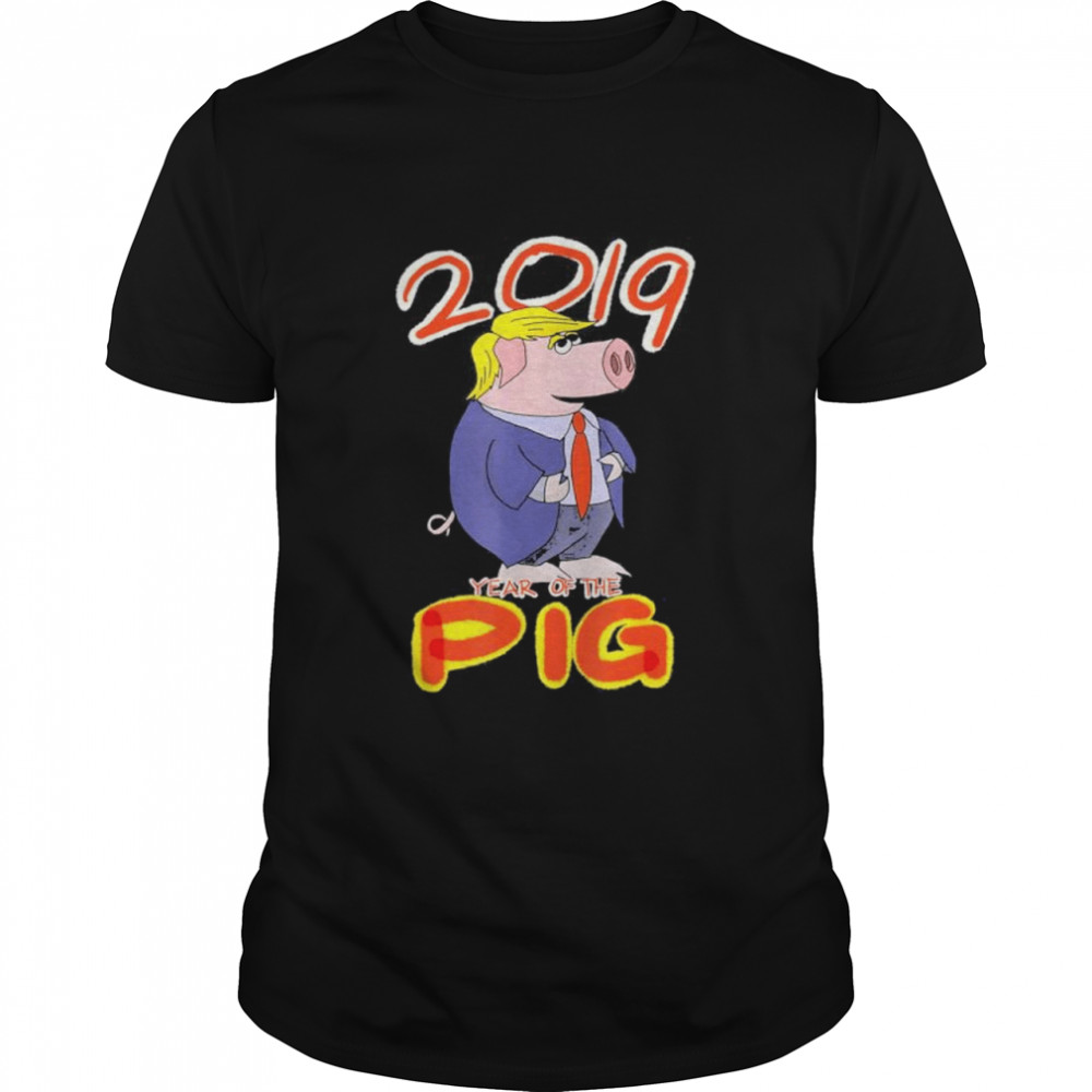 2019 Year Of The Pig Trump Chinese New Year Gag shirt Classic Men's T-shirt