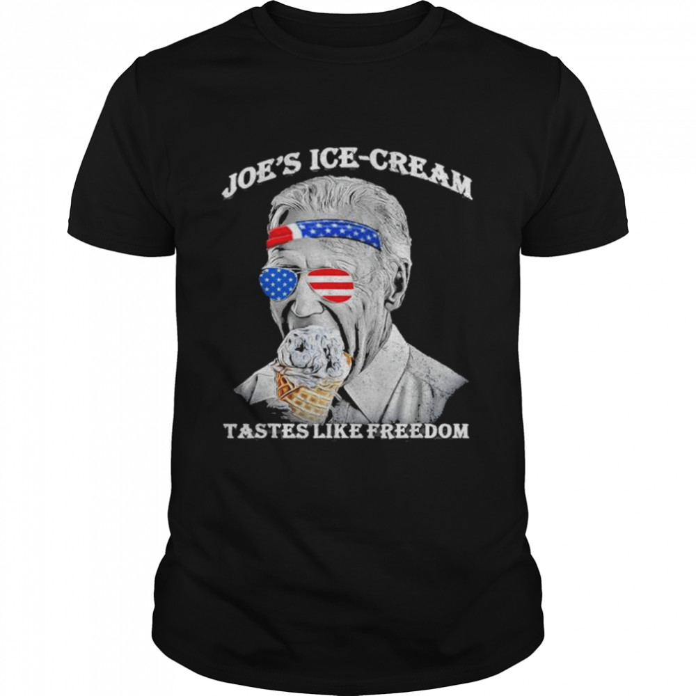 Joes Ice Cream Funny 4th Of July Biden Taste of Freedom shirt Classic Men's T-shirt