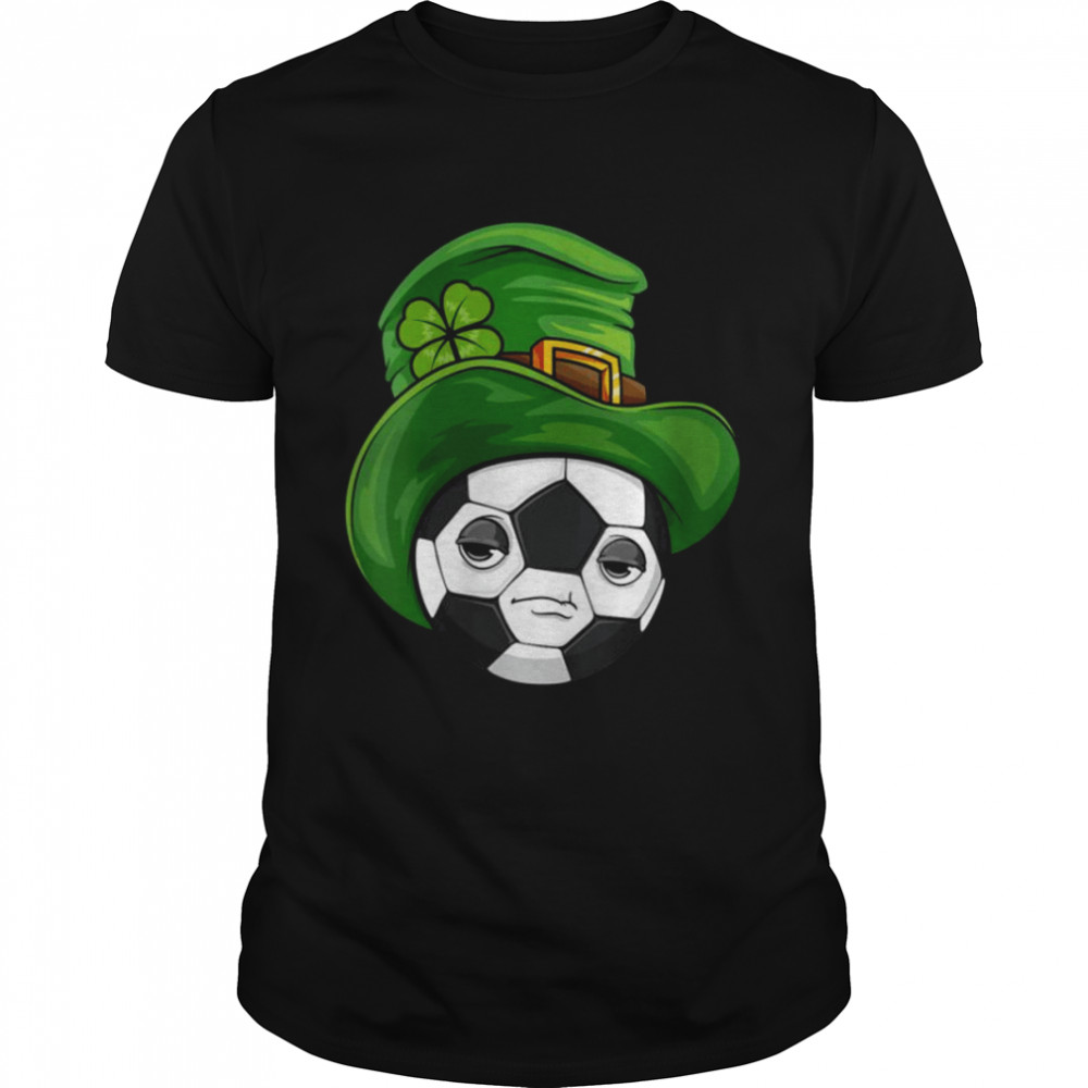Patricks Day Soccer I Irish Paddy Soccer Ball Leprechaun  Classic Men's T-shirt