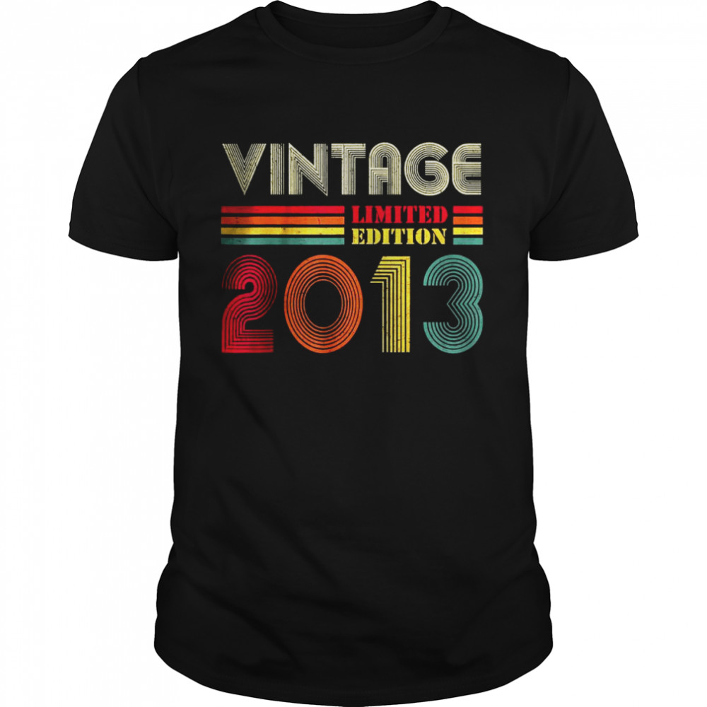9 Year Old Vintage 2013 Limited Edition 9th Birthday  Classic Men's T-shirt