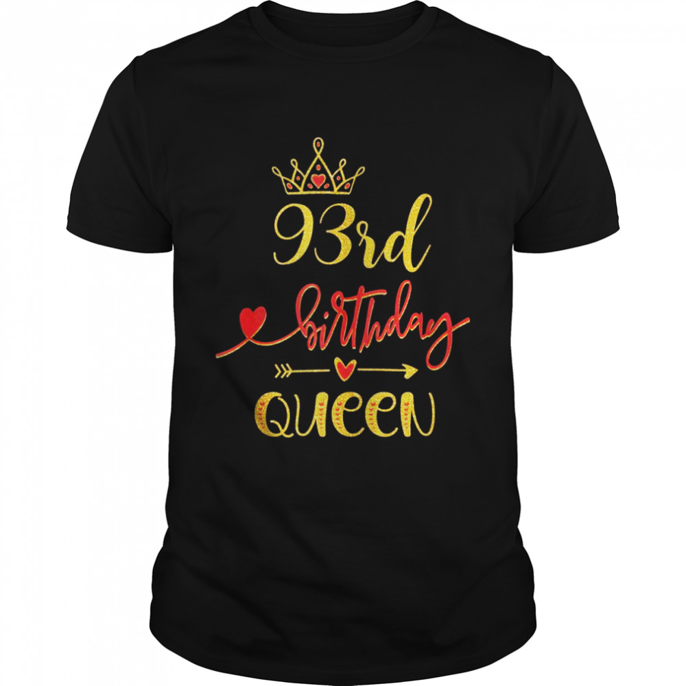 93rd Birthday Queen 93 Years Old Bday Themed  Classic Men's T-shirt