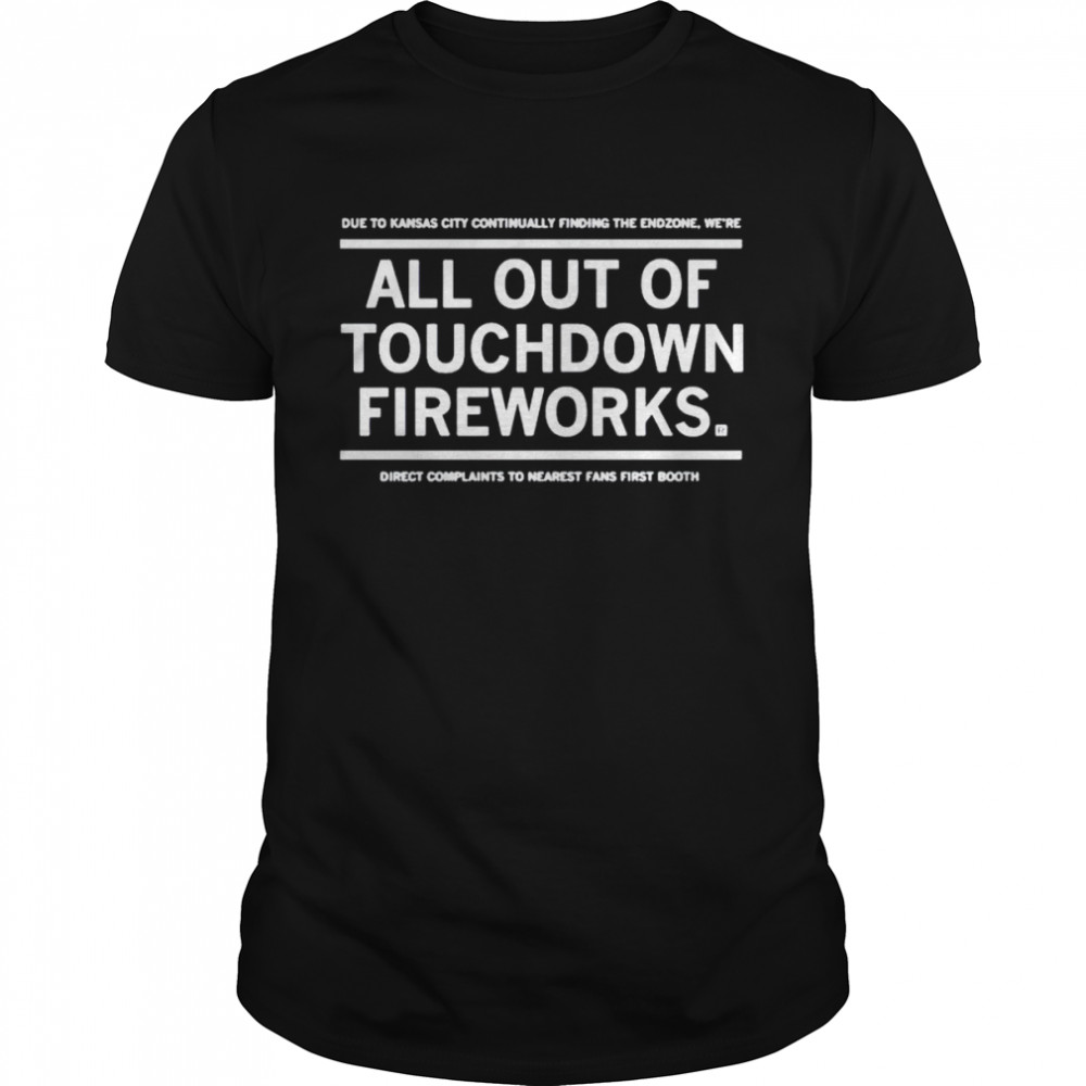 all out of touchdown fireworks shirt Classic Men's T-shirt