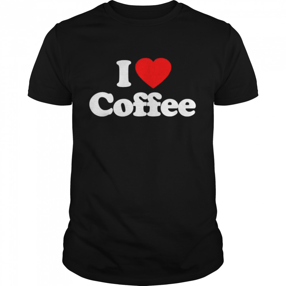 I Love Coffee Heart shirt Classic Men's T-shirt
