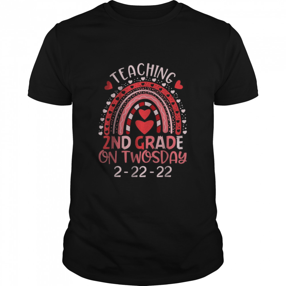2222022 Teaching 2nd Grade On Twosday Teacher Valentine T- Classic Men's T-shirt