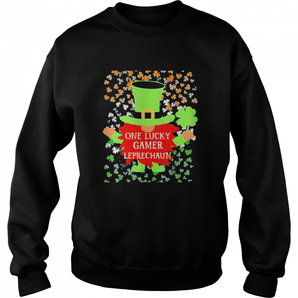 Gamer St Patrick’s Day Lucky Gnome Family Matching  Unisex Sweatshirt