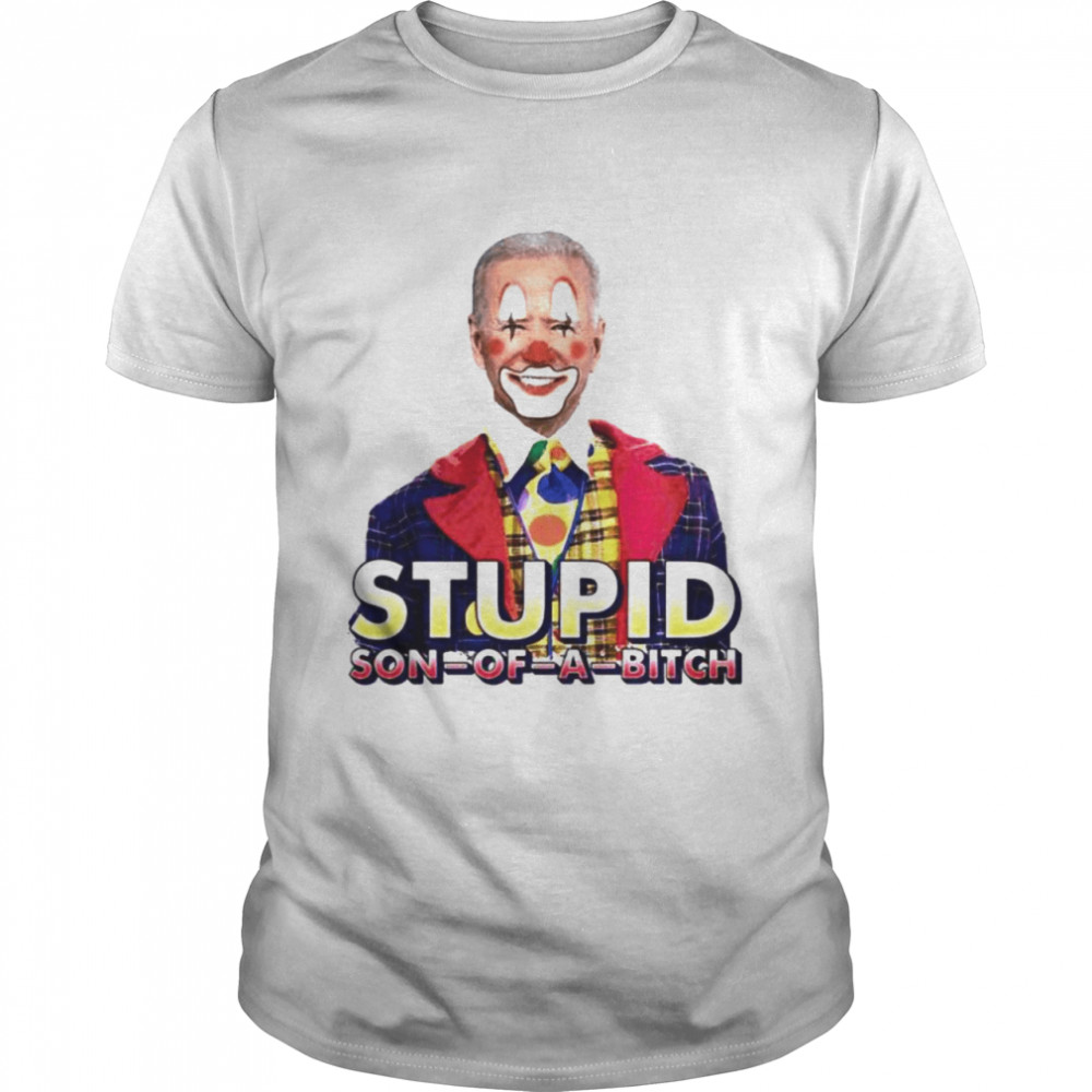 biden clown stupid son of a bitch shirt Classic Men's T-shirt