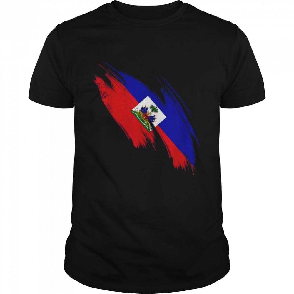 Haiti Flag Haitian Haitians Pride  Classic Men's T-shirt