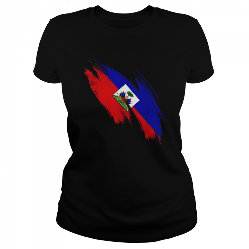 haiti flag haitian haitians pride classic womens t shirt