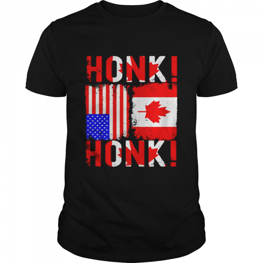 American Canadian Trucker honk honk shirt