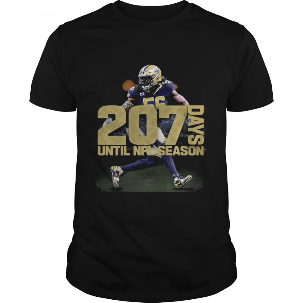 Champions 56 207 Days Until NFL Season  Classic Men's T-shirt