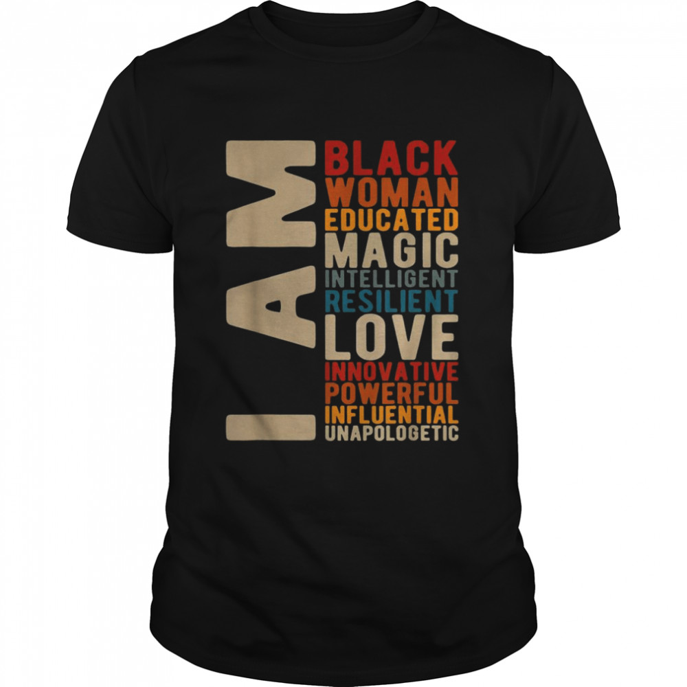 I Am Black Educated Melanin  Classic Men's T-shirt