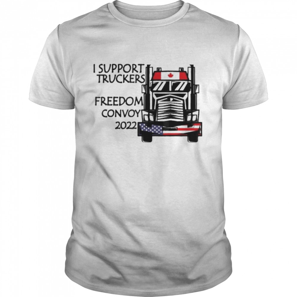 Support Canadian Truckers Freedom Convoy 2022 USA & CANADA shirt Classic Men's T-shirt