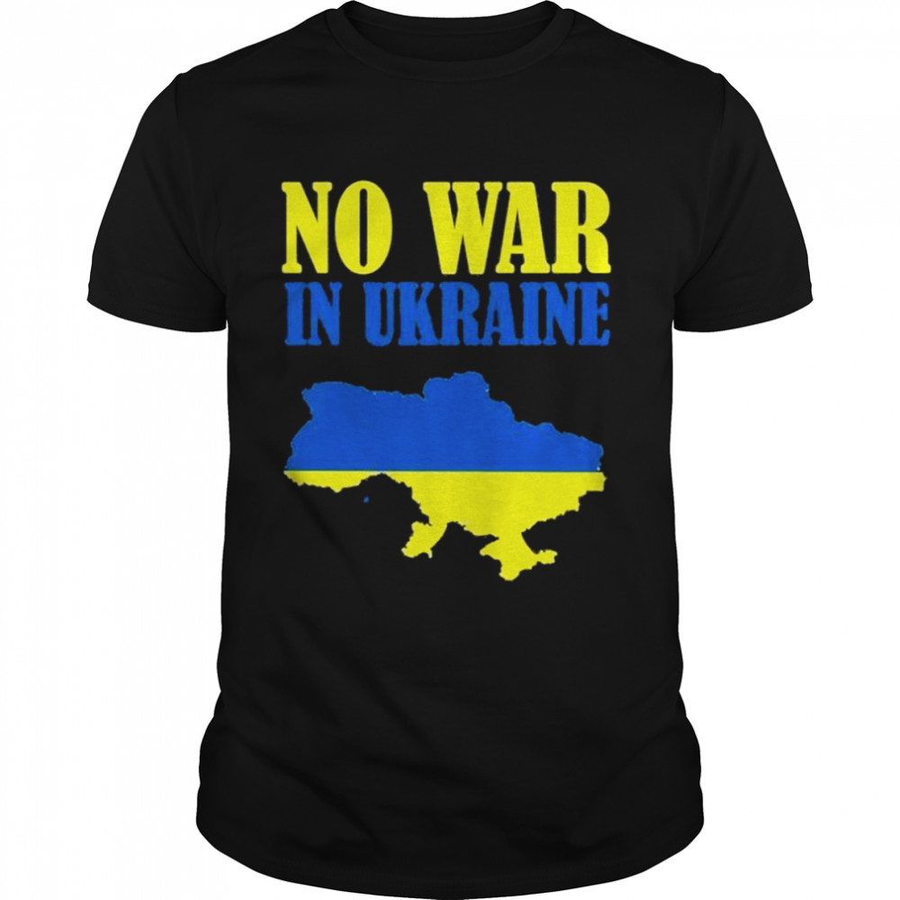 No War In Ukraine Support Ukraine Stand with Ukraine shirt Classic Men's T-shirt