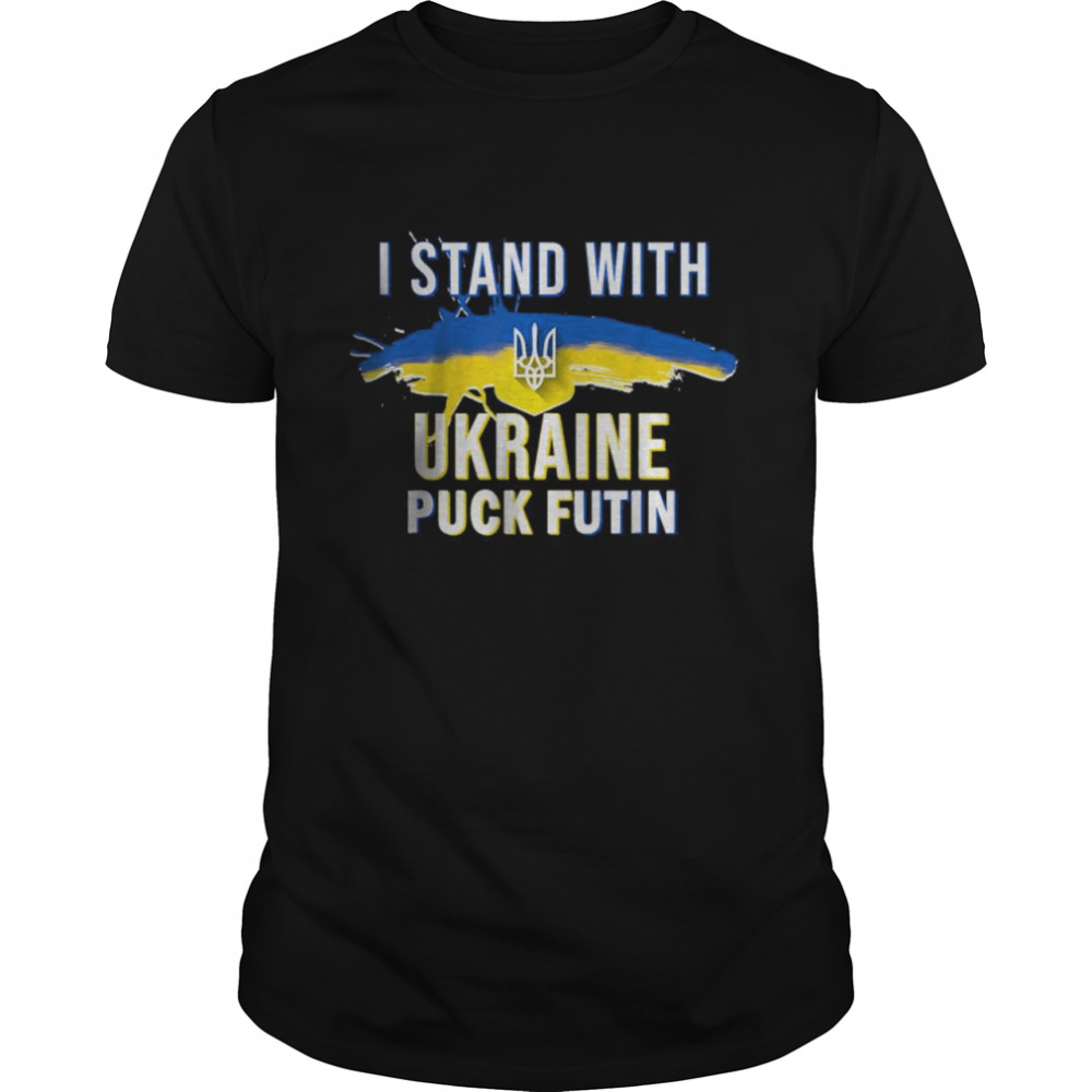 Anti putin Meme I Stand With Ukraine Ukrainian support T Shirt