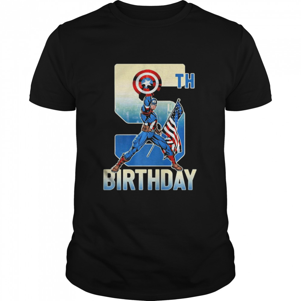 Marvel Captain America 5Th Birthday Premium Shirt