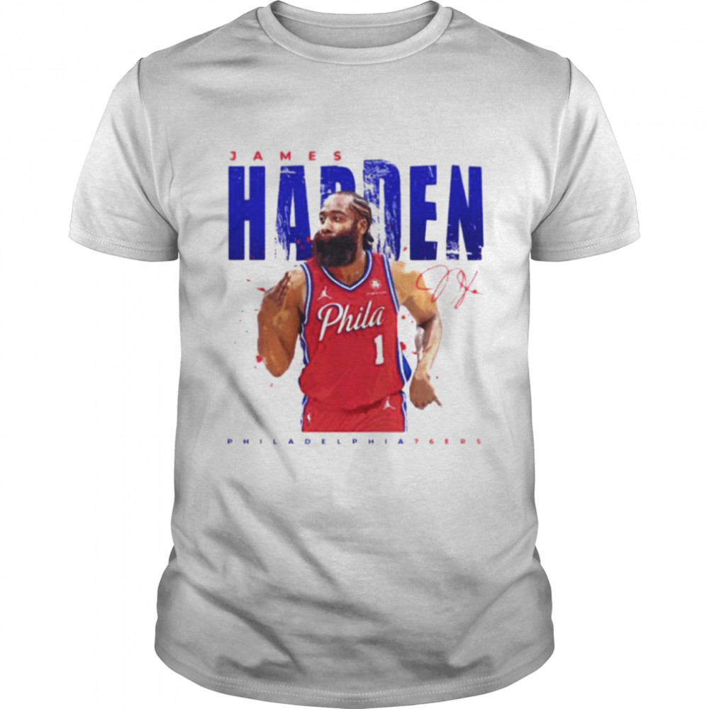 NBA basketball Philadelphia 76ers James Harden signature shirt