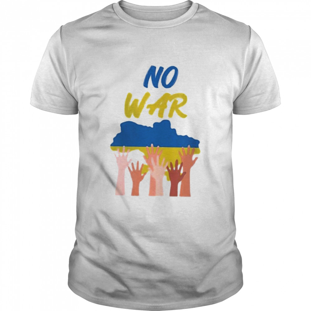 No War Ukraine Strong Hand Ukraine Flag Ukraine Free Ukraine Peace Ukraine shirt Classic Men's T-shirt