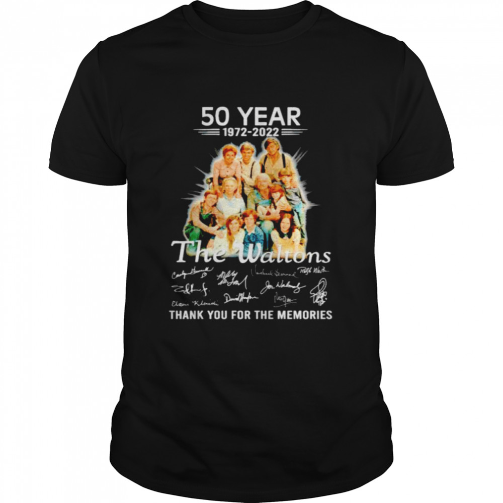 50 year of The Waltons 1972 2022 signatures shirt