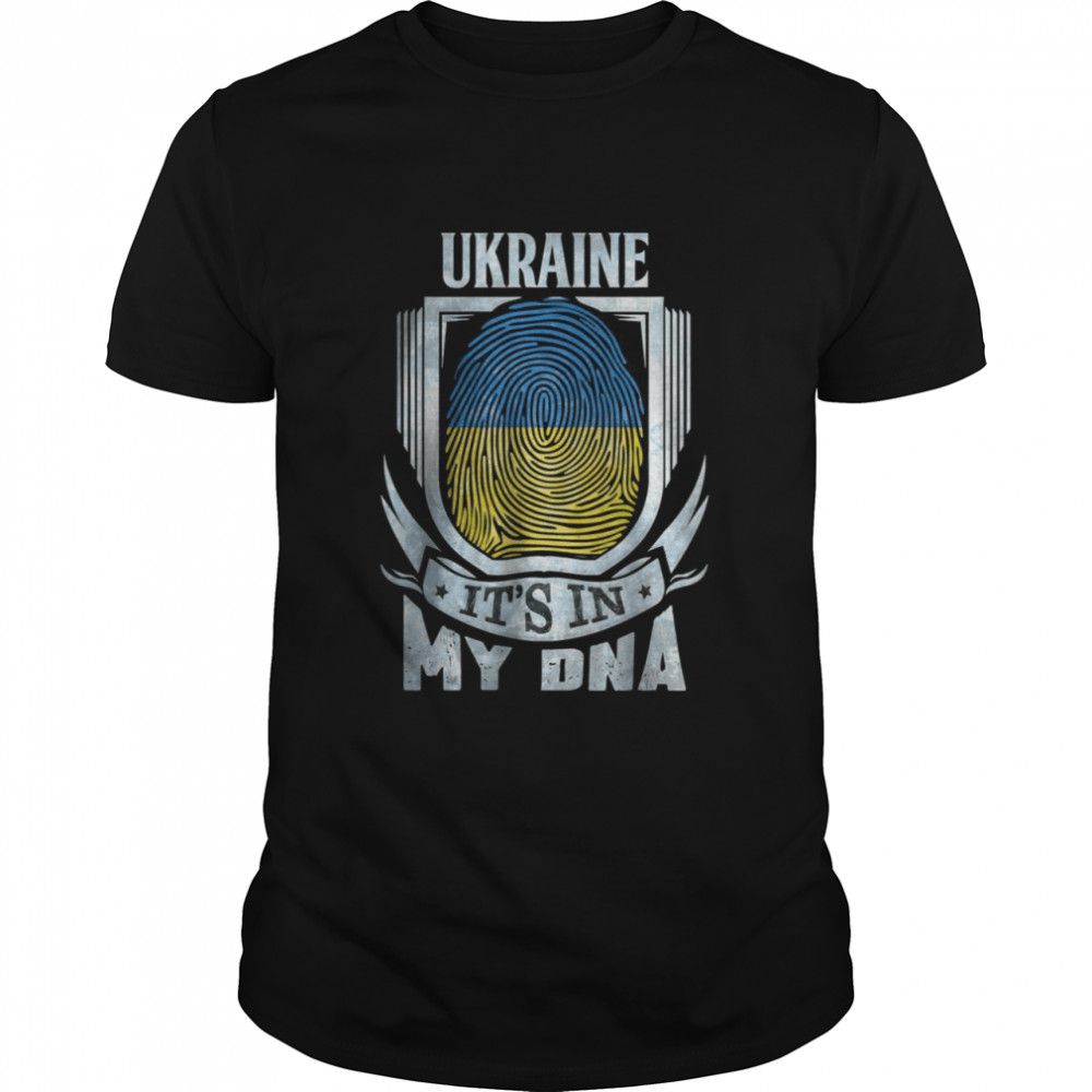 It’s In My DNA Ukrainian Vyshyvanka Kozak Ukraine Flag T-Shirt