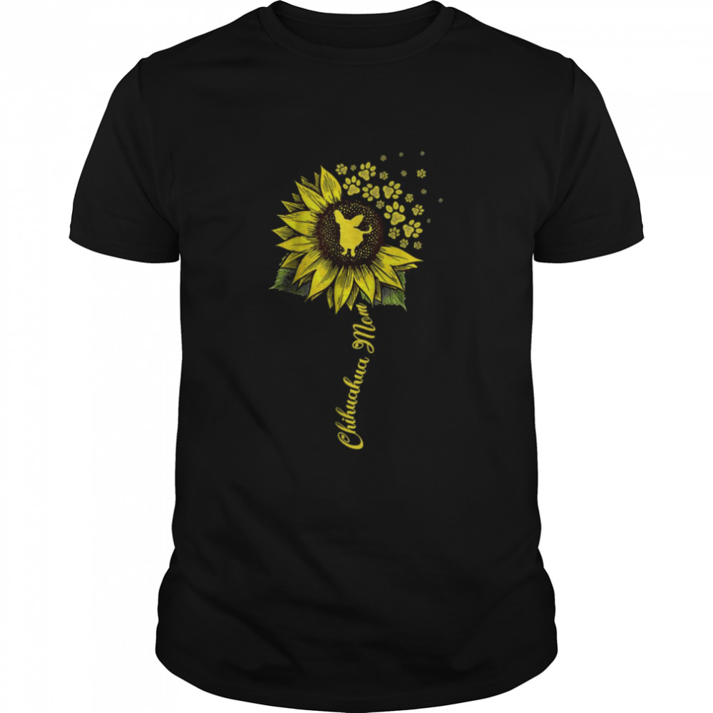 Chiweenie Mom Sunflower Chiweenie Dog Mom Mama Presents T-Shirt