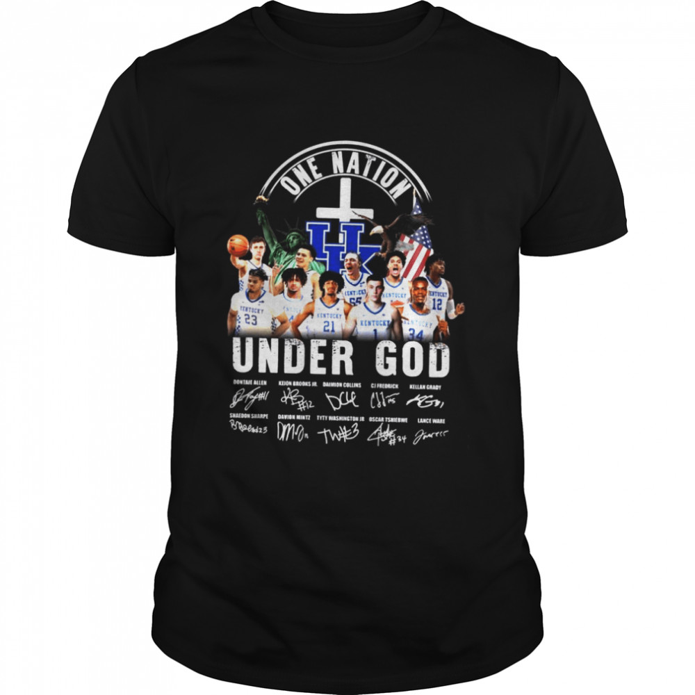 One nation under god signatures shirt