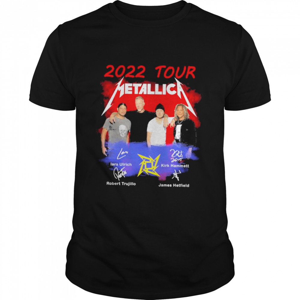 2022 Tour Metallica Band Signatures Shirt