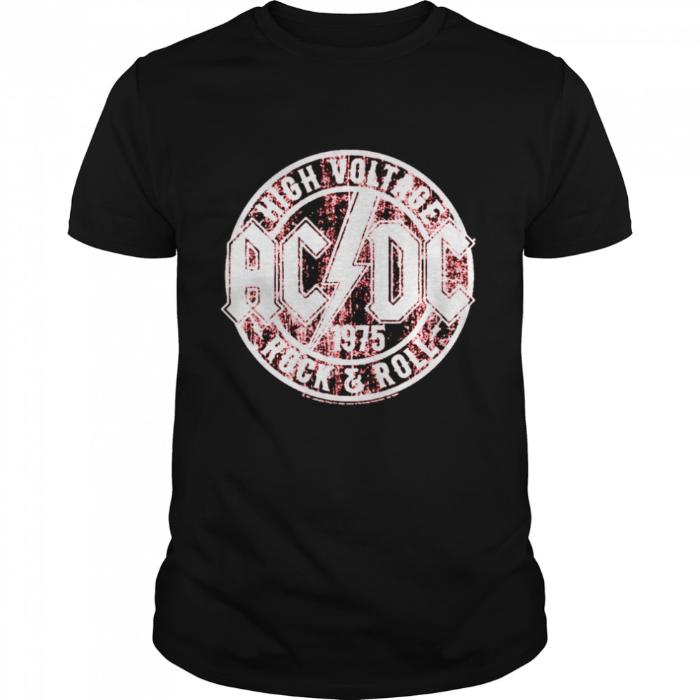 ACDC High Voltage Rock and Roll 1975 shirt