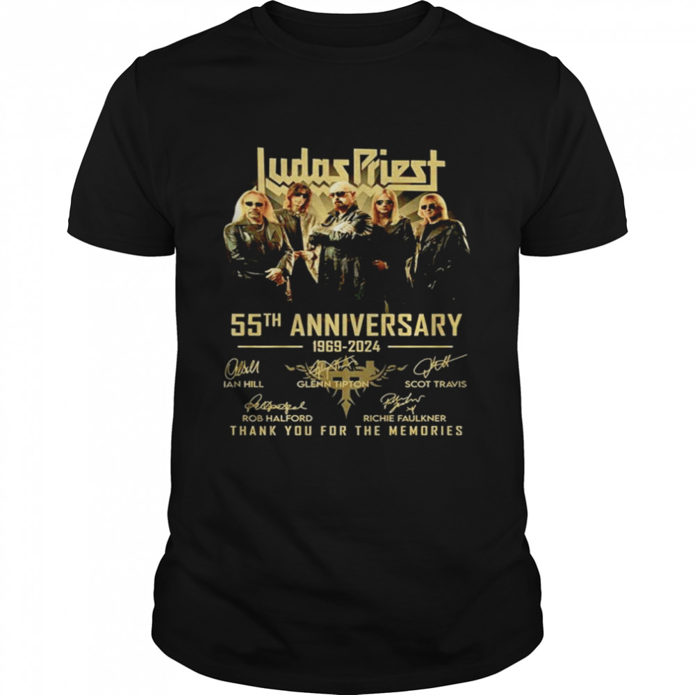 Judas Priest 55Th Anniversary 1969 2024 Thank You For The Memories Shirt