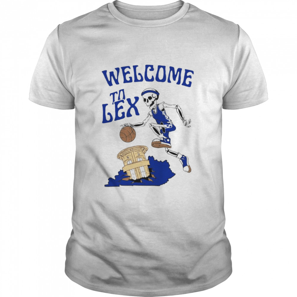 Skeleton Welcome To Lex Kentucky Wildcats Basketball Shirt