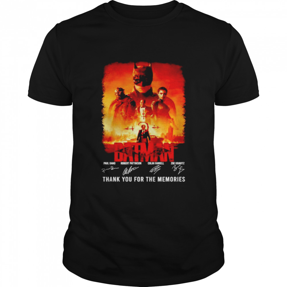 The Batman Thank You For The Memories Hot Movie Shirt