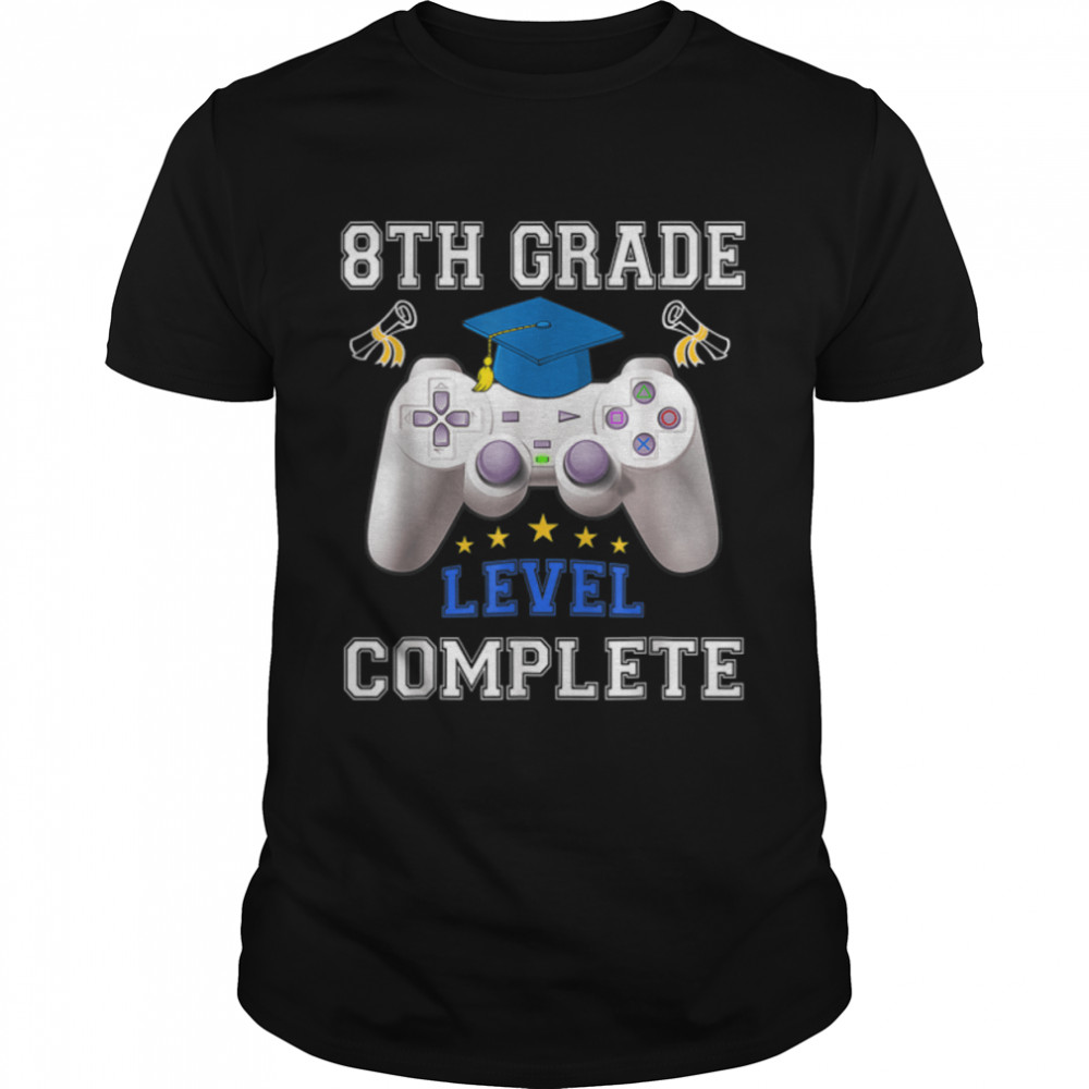 8th Grade Level Complete Gamer Class Of 2022 Graduation T-Shirt B09VYTHPD2