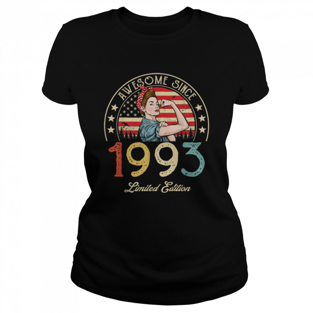Awesome Since 1993 Vintage 1993 29th Birthday 29 Years Old T- B09VYW8GG9 Classic Women's T-shirt