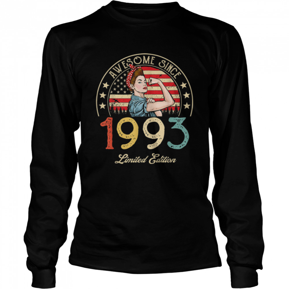 Awesome Since 1993 Vintage 1993 29th Birthday 29 Years Old T- B09VYW8GG9 Long Sleeved T-shirt